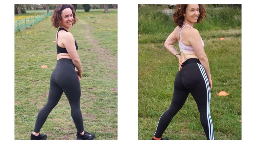 Outdoor fitness progress results with DB's Workouts personal trainer